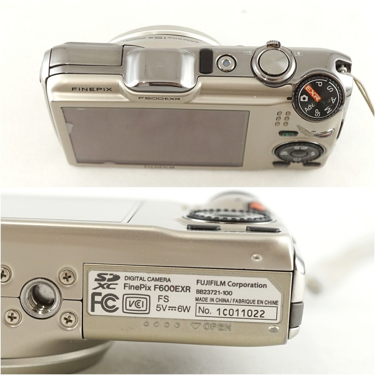 FUJIFILM FinePix F600EXR USED美品 デジタルカメラ 本体+