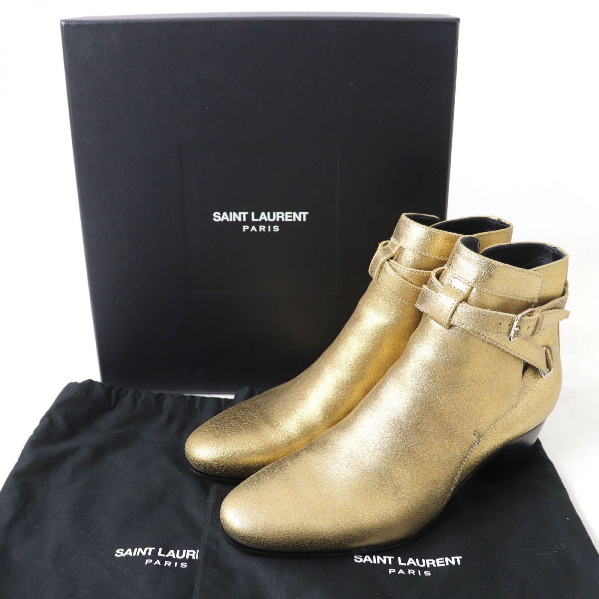 極美品△SAINT LAURENT PARIS サンローランパリ 316237 ベルト付