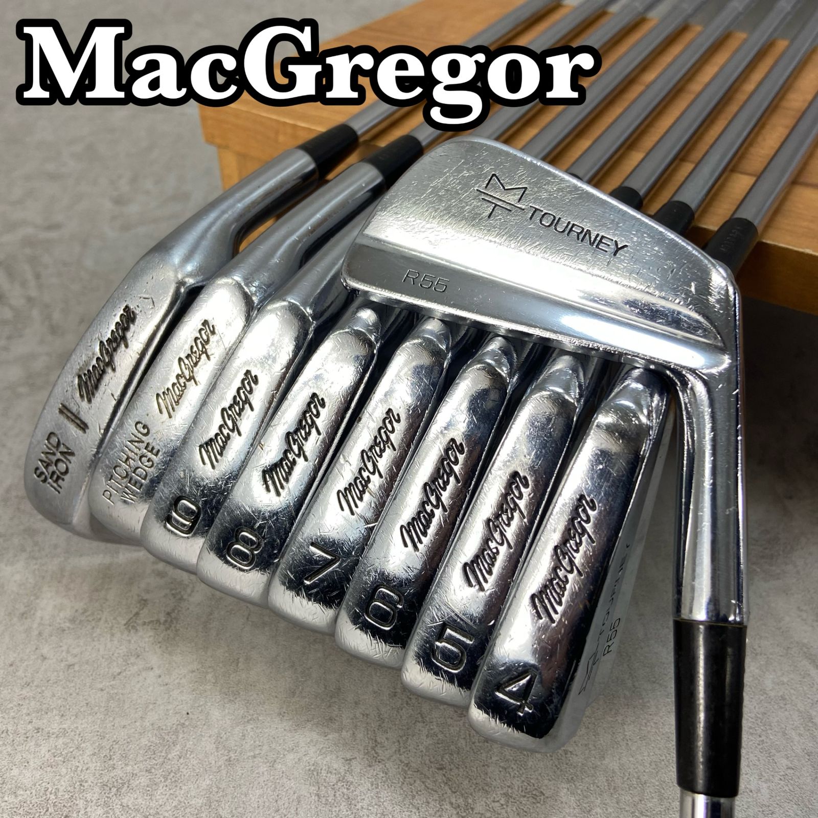 マグレガー ターニー R55 メンズゴルフ アイアン9本セット スチール 右