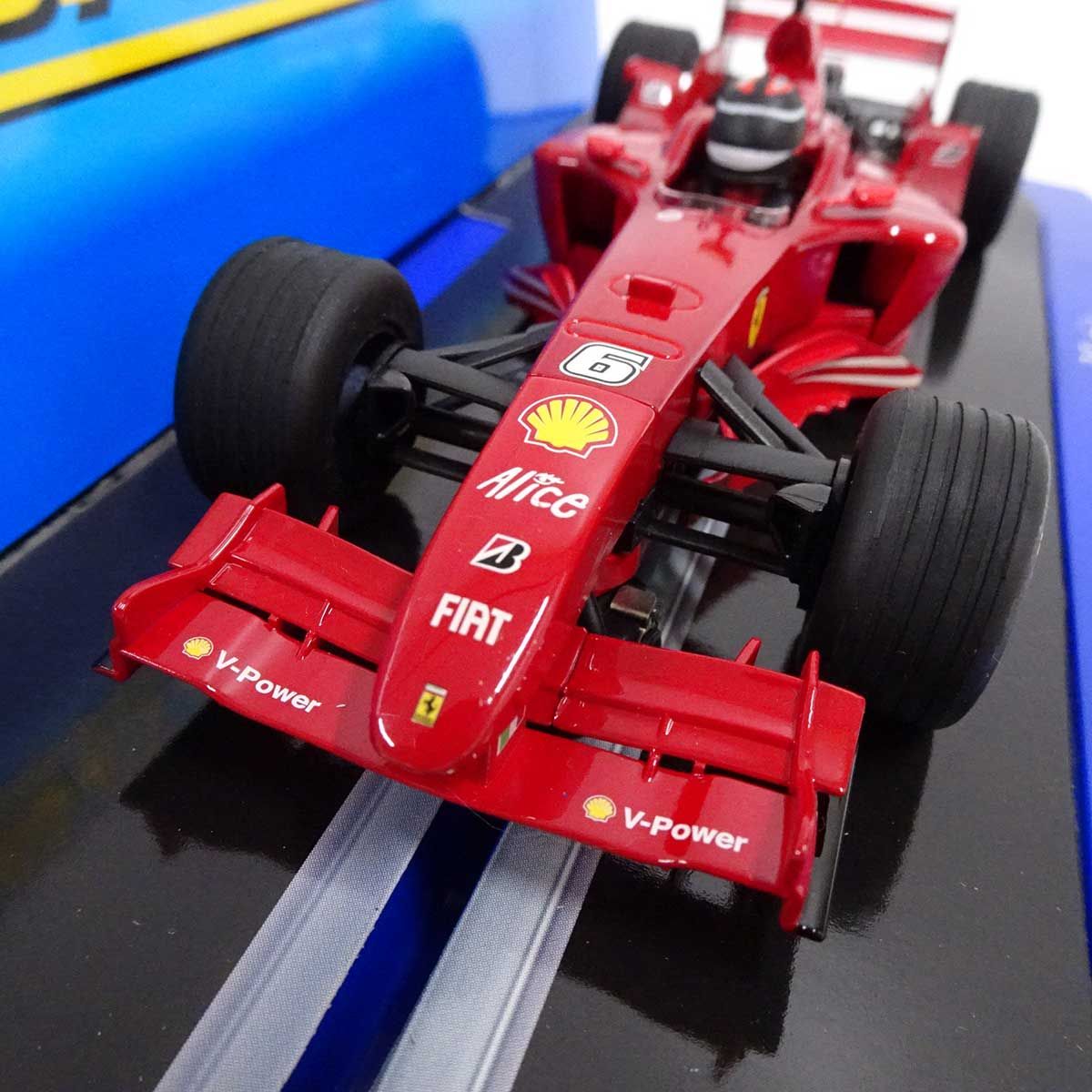 未使用】Scalextric 1/32 スロットカー Ferrari F2007 No 6 Kimi