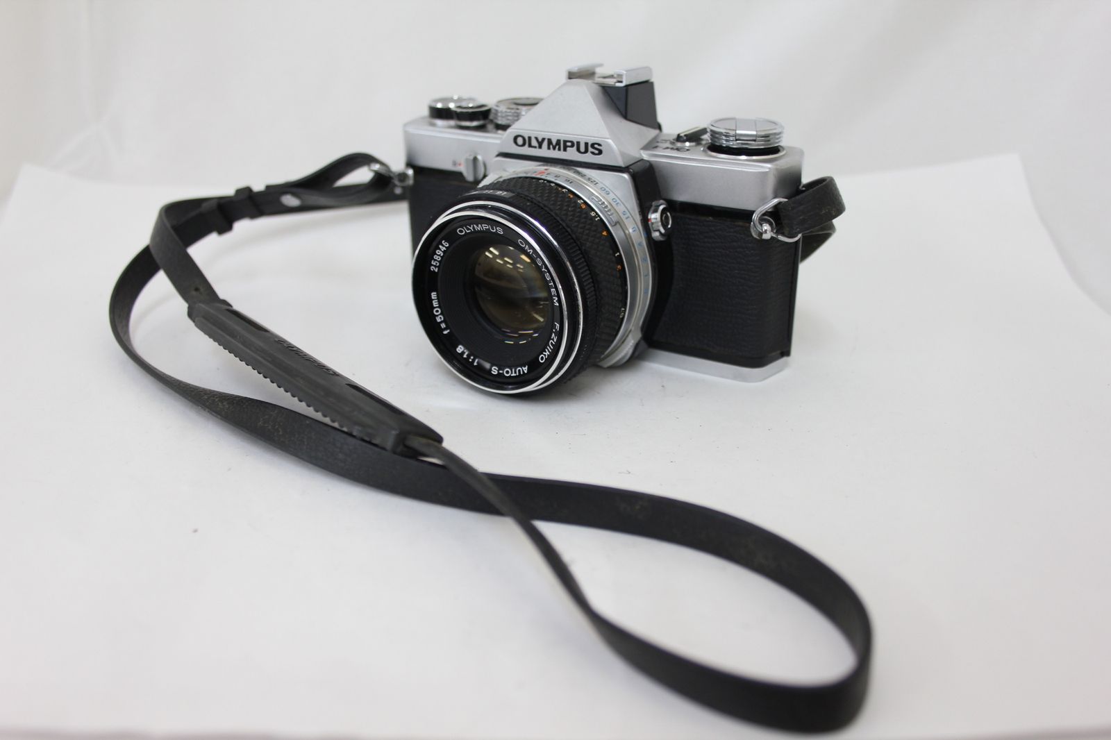 返品保証 オリンパス Olympus OM-1 F.Zuiko Auto-s 50mm F1.8 ボディレンズセット M5258