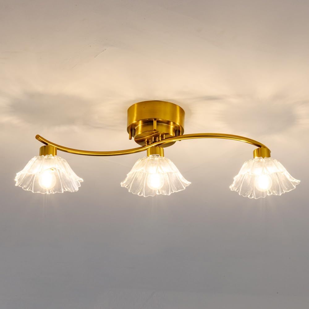 シーリングライト 3灯 ペンダントライト ガラス おしゃれ 北欧 LED