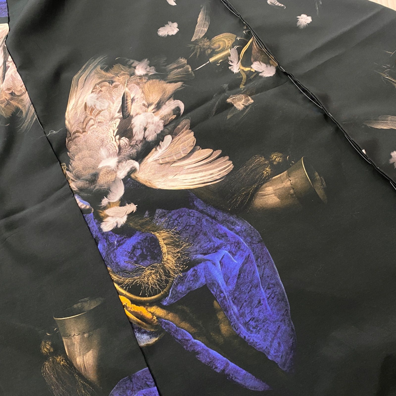 【未仕立て】誉田屋源兵衛　着尺　浴衣　仮絵羽　シルクコットン 未仕立て】誉田屋源兵衛 着尺 浴衣 仮絵羽 シルクコットン