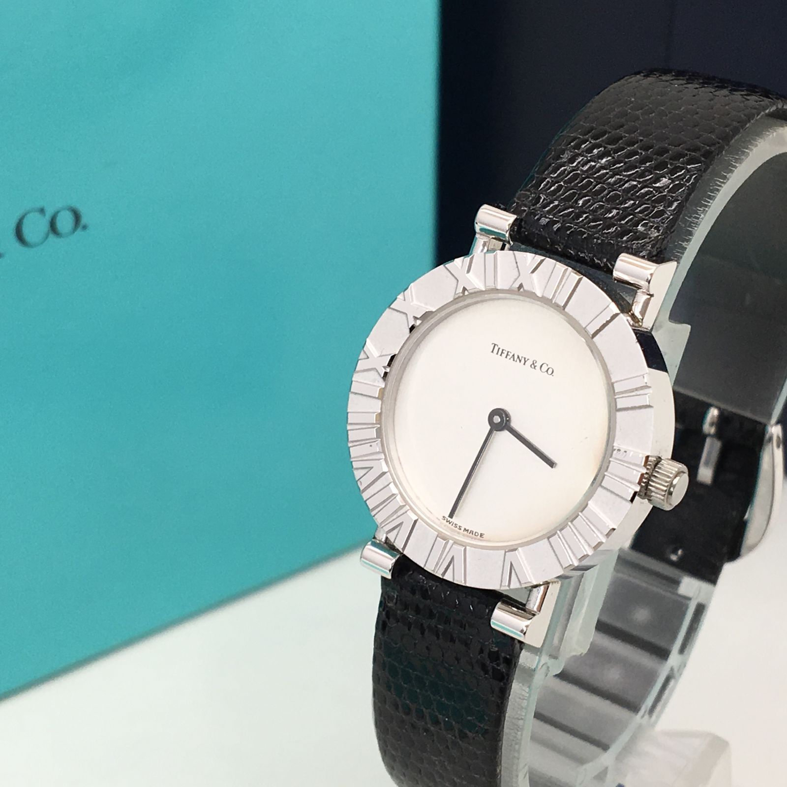 稼働品】TIFFANY&Co. ティファニー アトラス腕時計 レディース925 楽天