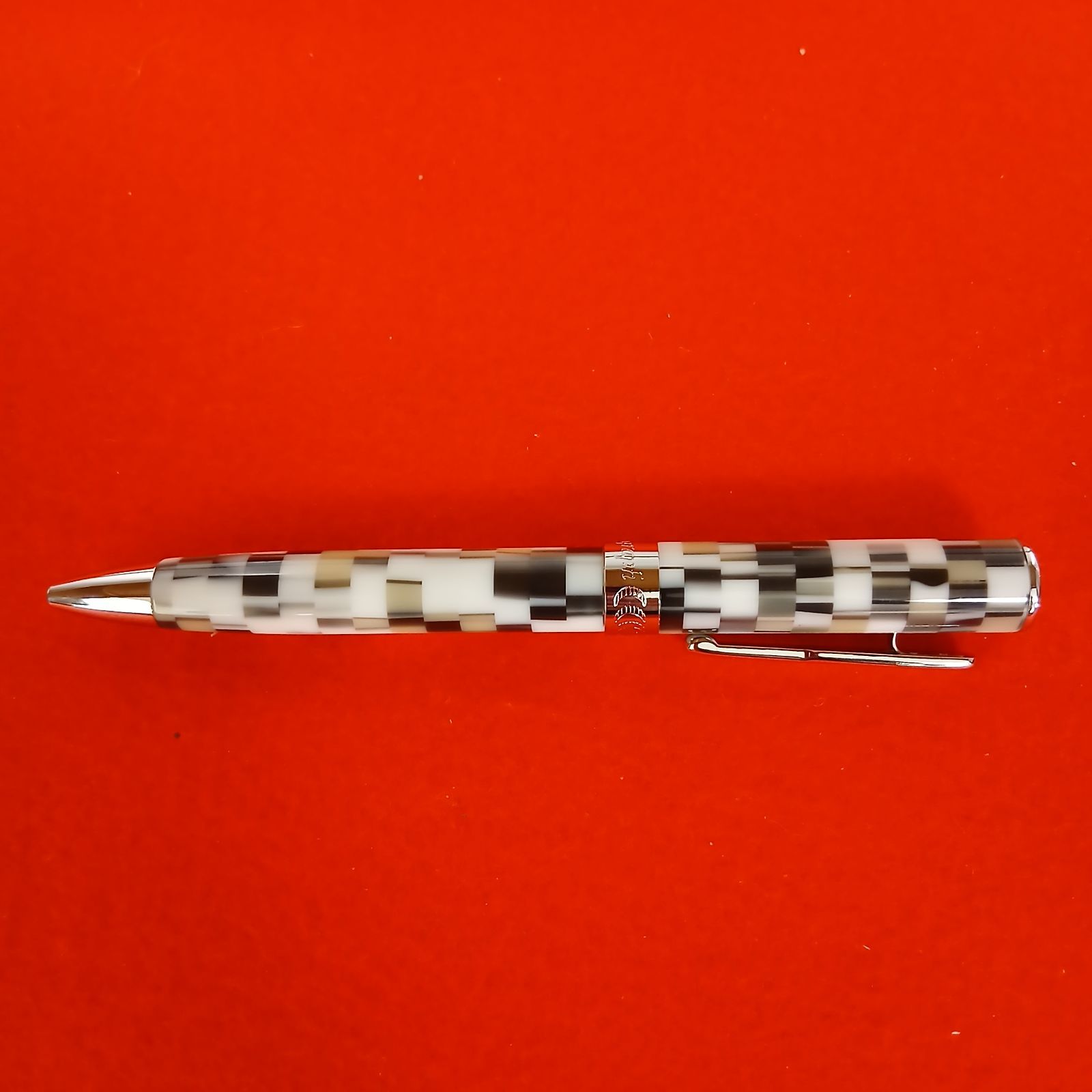 コンクリン ボールペン Conklin モザイク レジン樹脂 ブラウン