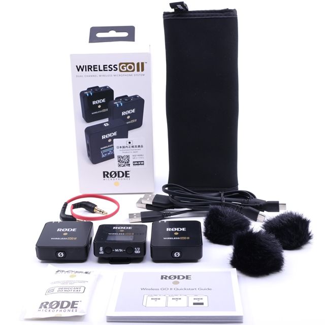 ＜ほぼ新品＞ロード RODE Wireless GO II デュアルチャンネルワイヤレスマイクシステム