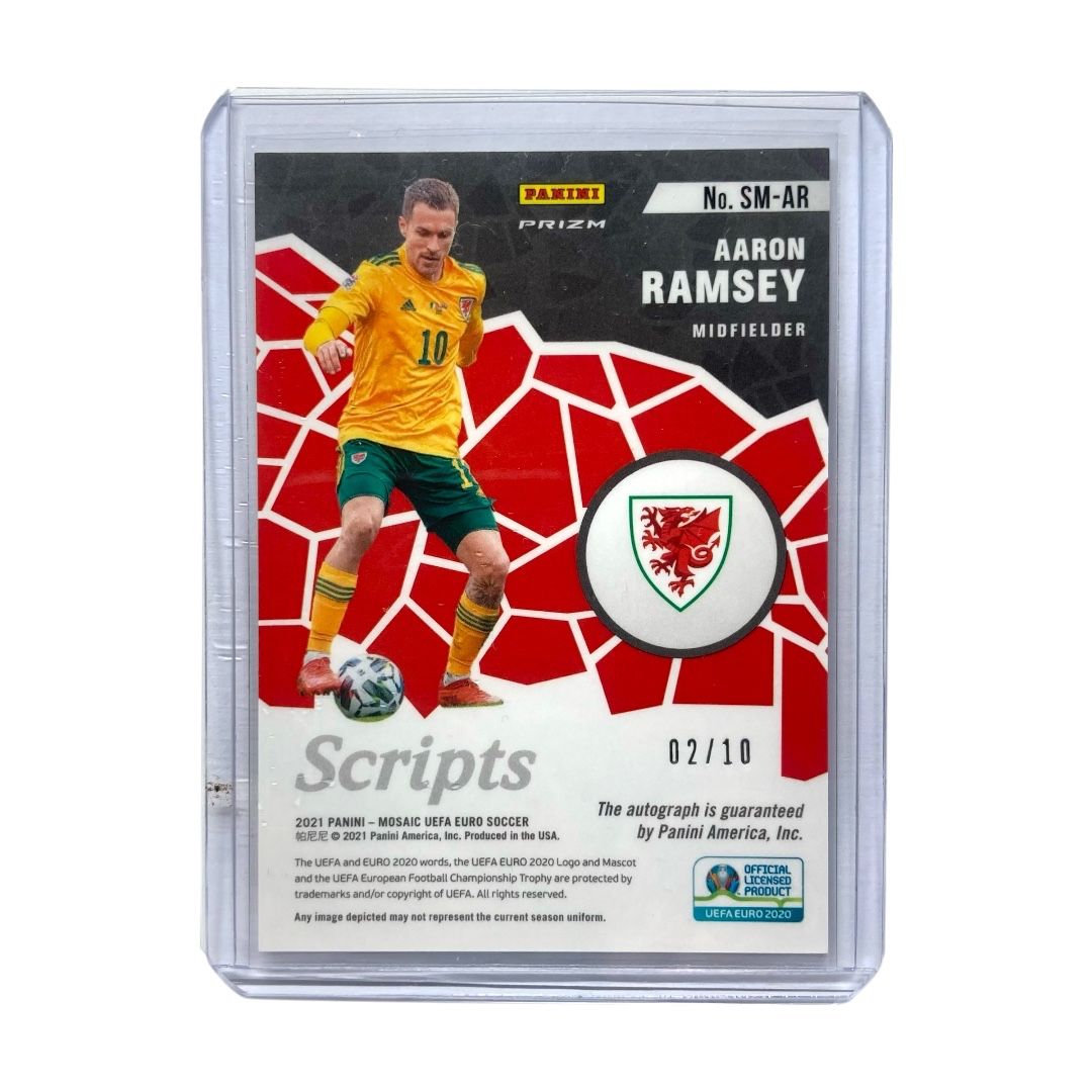 PANINI サッカーカード MOSAIC UEFA EURO PRIZM AARON RAMSEY WALES 02/10 #SM-AR 送料無料 中古 IT2 PANINI サッカーカード MOSAIC UEFA EURO PRIZM AARON RAMSEY