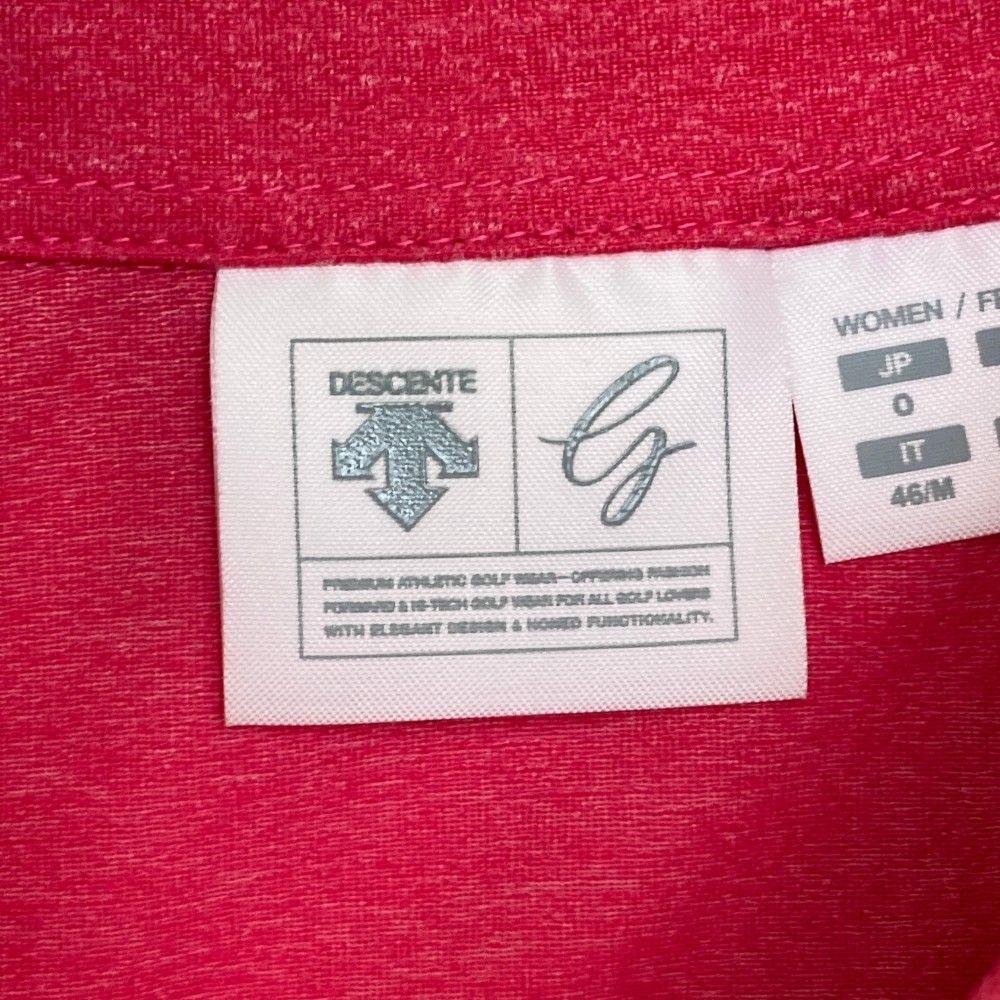 サイズ：O DESCENTE GOLF デサントゴルフ 半袖 ポロシャツ ピンク系