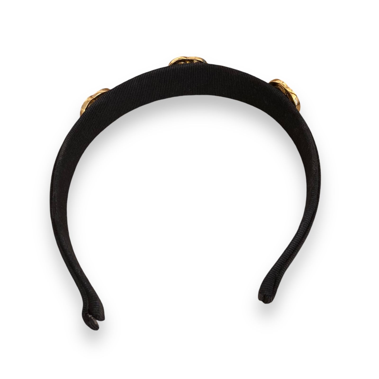 CELINE セリーヌ カチューシャ ゴールド アクセサリー　ヴィンテージ CELINE (セリーヌ)ヴィンテージ カチューシャ レトロ ゴールド