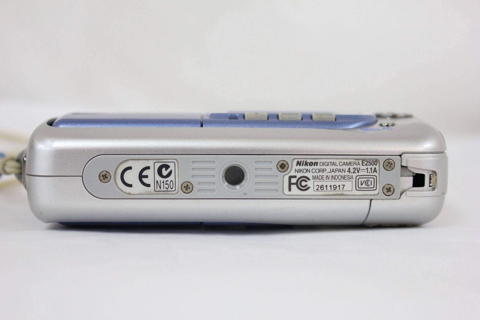返品保証】 ニコン Nikon Coolpix E2500 ブルー 3x バッテリー
