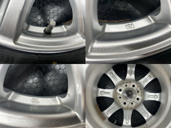 走行短め DUNLOP WINTER MAXX WM02 155 65R14 スタッドレス MACBES MB8 マクベス 14インチ 4.5J4HPCD100 45 タント等 STP031 FFCRYSTALESIA_COM