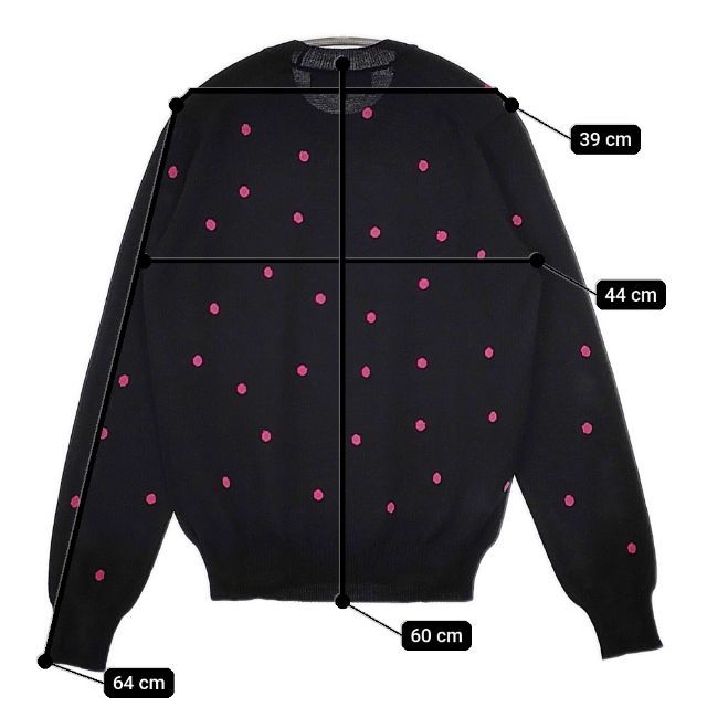 tricot COMME des GARCONS ドット柄 ウール セーター ニット