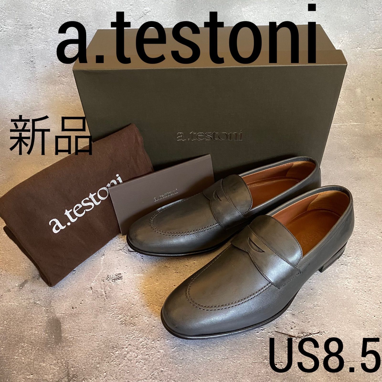 a.testoni テストーニ 革靴 8G - ドレス/ビジネス