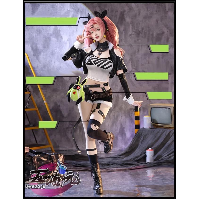 新発売 三分妄想 ゼンレスゾーンゼロ コスプレ ニコ デマラ 衣装 ウィッグ 靴 追加 BJ0923ML04 ハロウィン