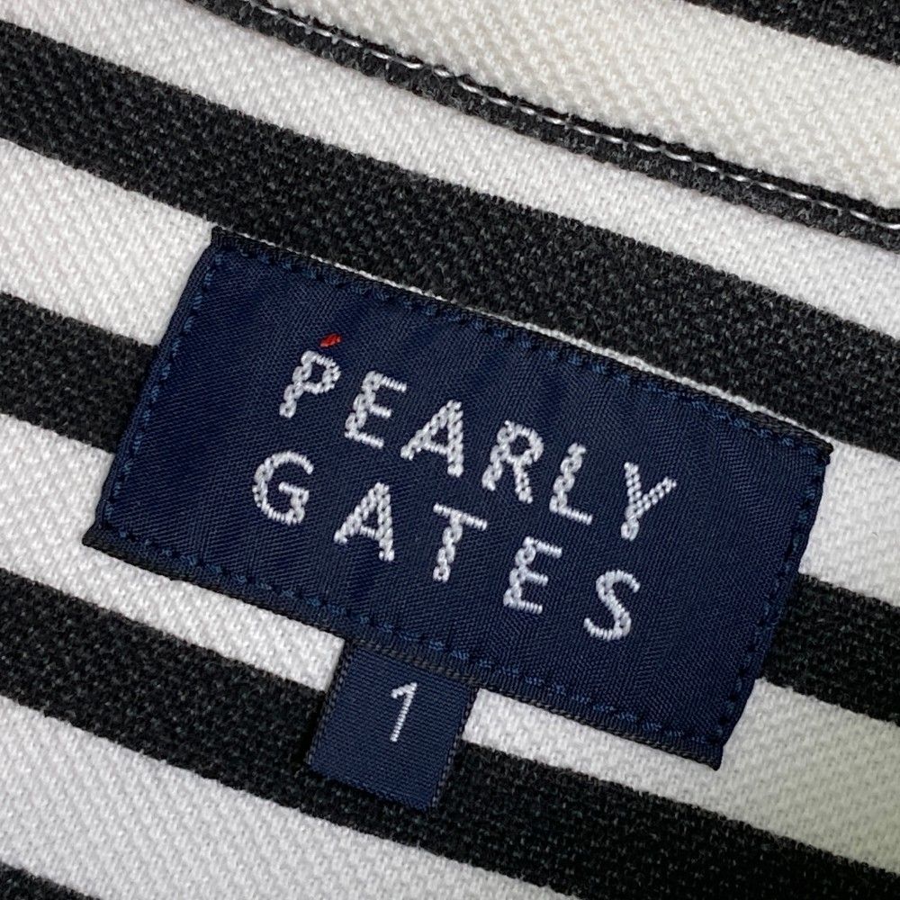 サイズ：1 PEARLY GATES パーリーゲイツ 長袖ポロシャツ ボーダー柄