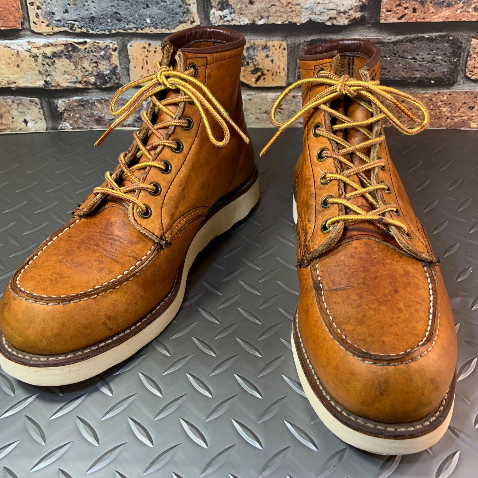 ☆REDWING 875 モックトゥワークブーツ 1997年製 US8D JP26㎝ レッド