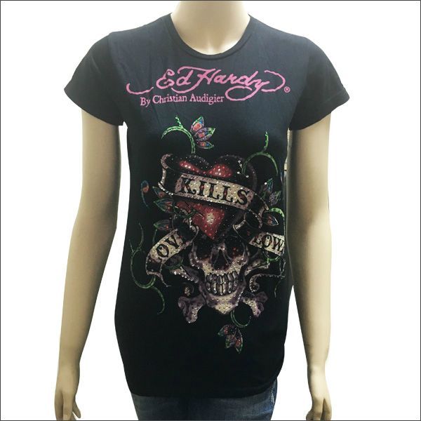 アメリカ限定 Ed Hardy エドハーディー ラブキルスローリー T
