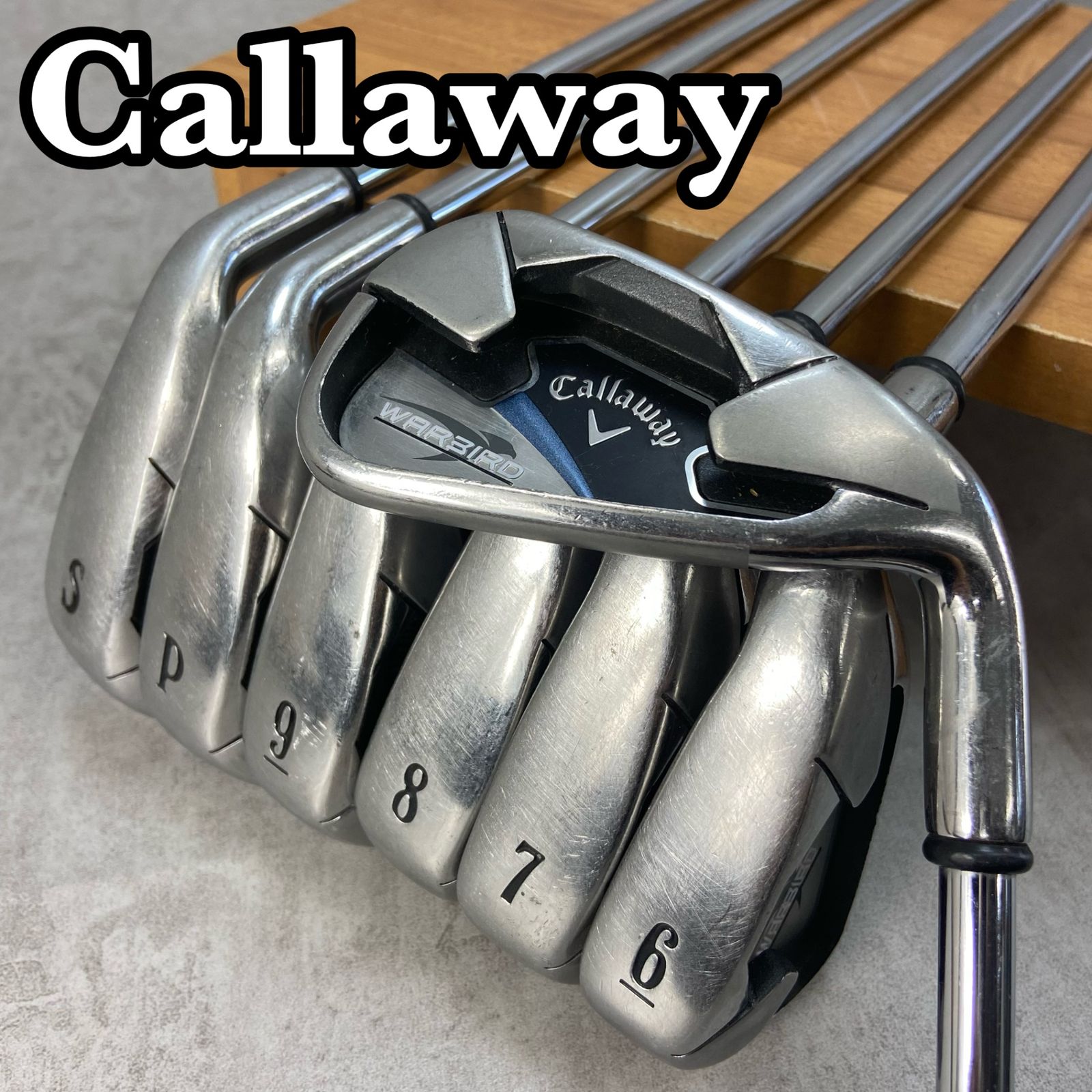 Callaway - 良品 キャロウェイ ウォーバード メンズゴルフ アイアンセット 7本 R 右利き キャロウェイ ウォーバード メンズゴルフ アイアンセット 7本 SR