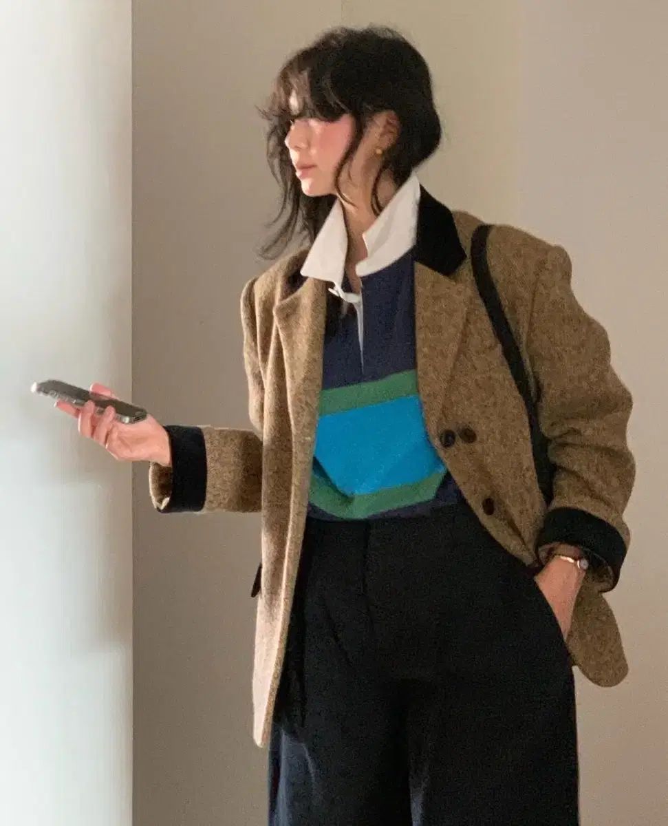 パーベン ベロア テイラー ウール ジャケット