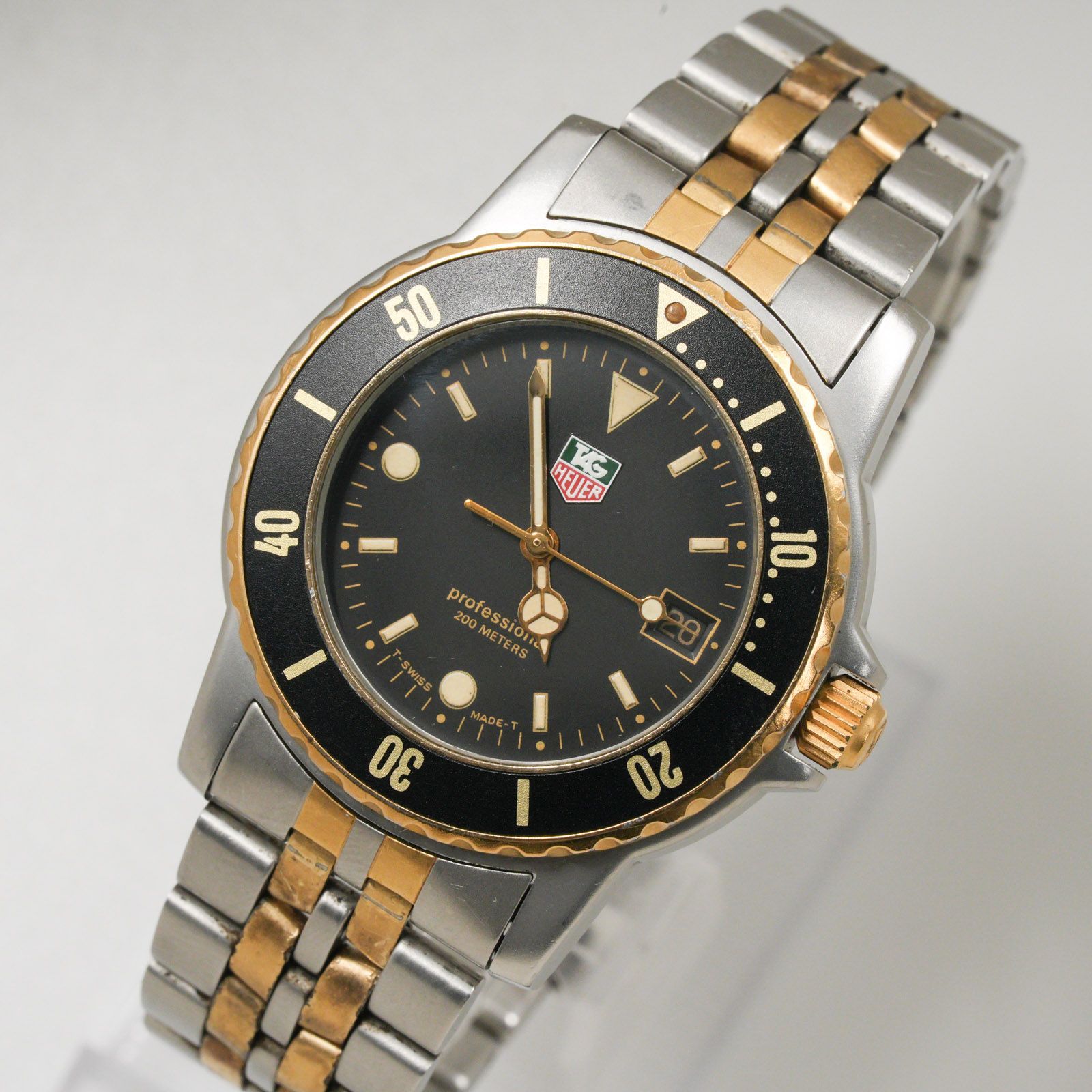 【稼働】TAG HEUER プロフェッショナル 腕時計 デイト メンズ 黒文字盤 Yahoo!オークション -「タグホイヤー プロフェッショナル 黒」の