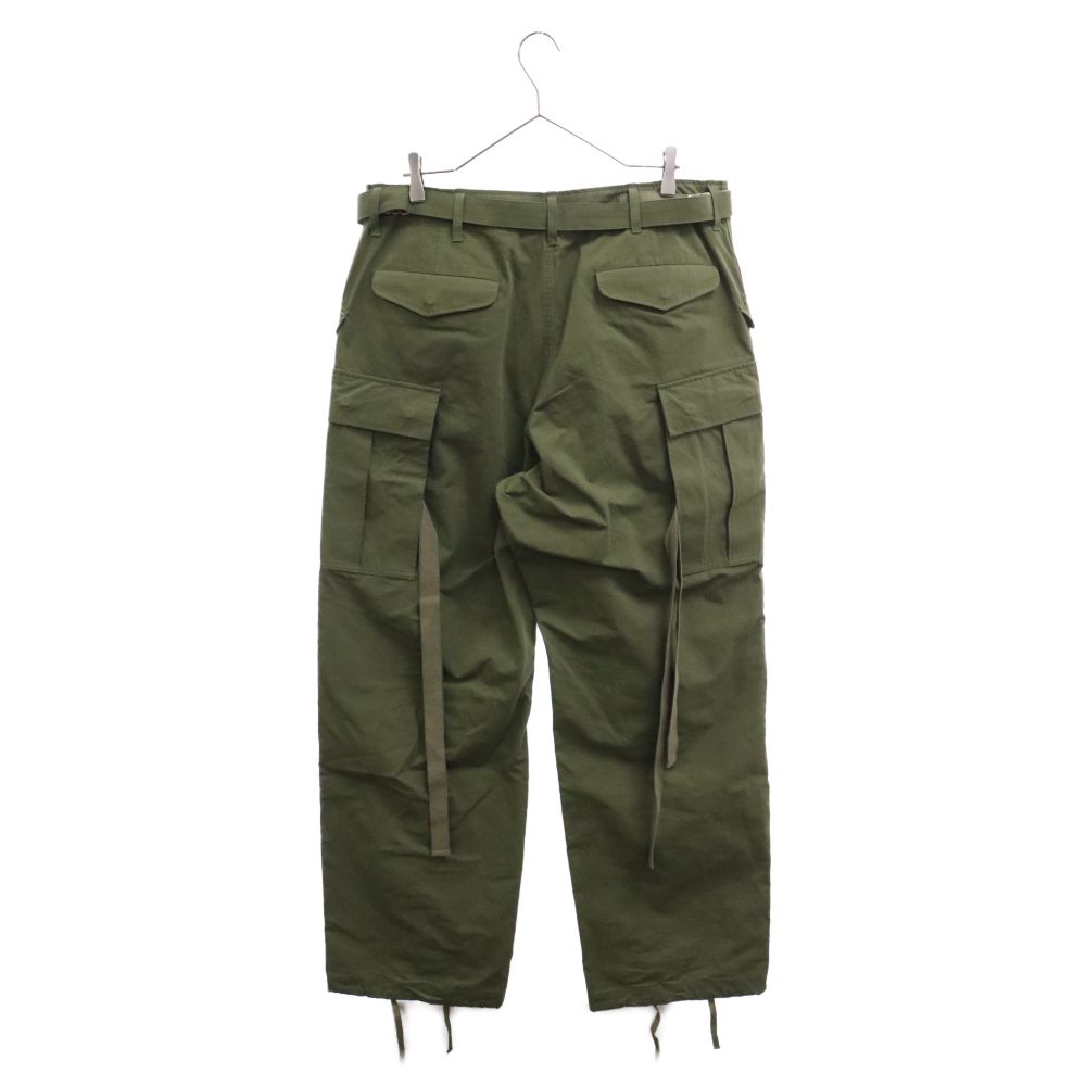 sacai Garment Dye Rip Stop Pants Black | HAVEN