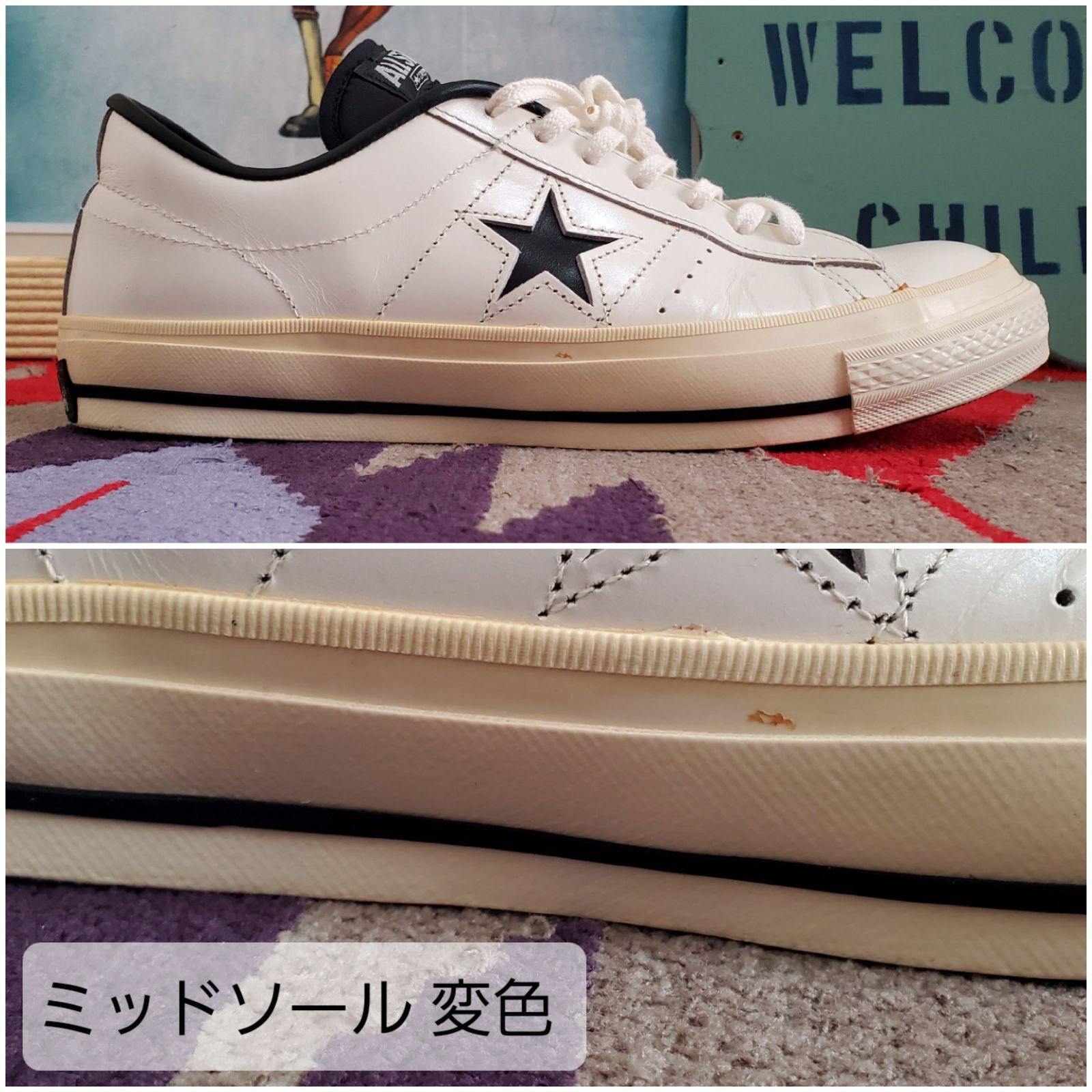 CONVERSEコンバース□USED 2000s 日本製 ONE STAR OX ワンスター 復刻 