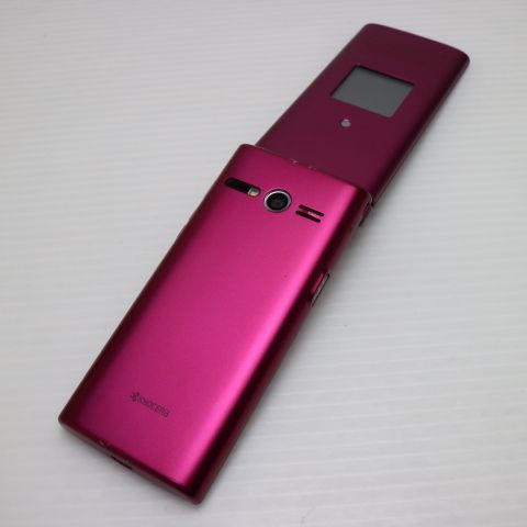 超美品 かんたんケータイ ライト KYF43 ワインレッド 本体 即日発送