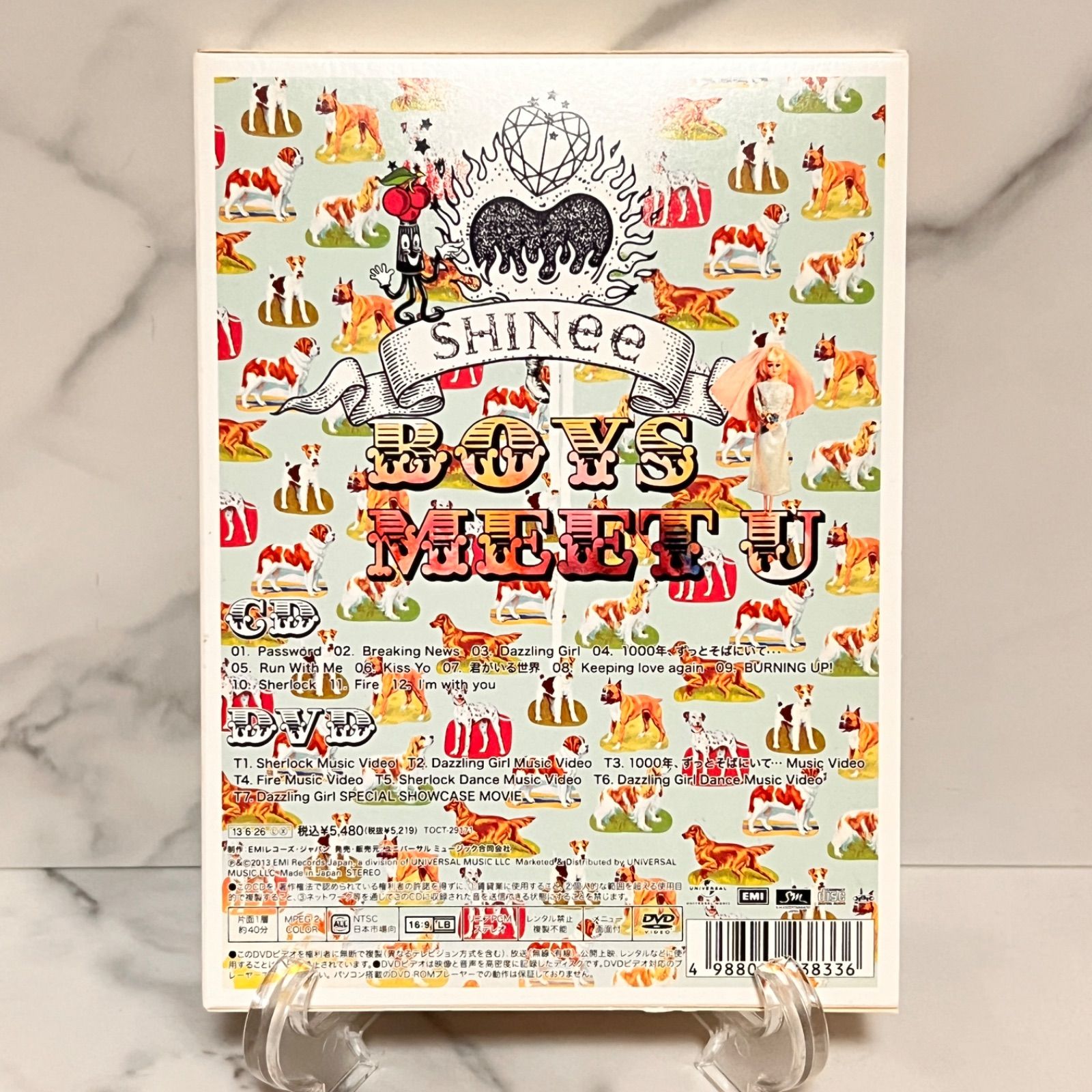 ☆初回限定CD DVD☆【クリアファイル トレカ付属】「SHINee BOYS
