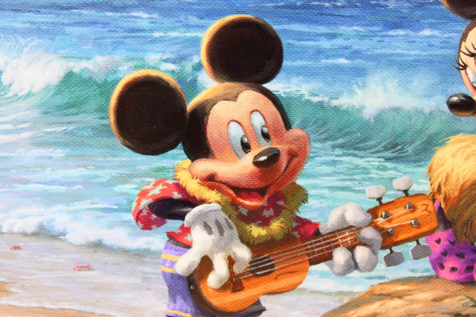 ディズニー/トーマス キンケード「ミッキー&ミニー/イン ハワイ」展示