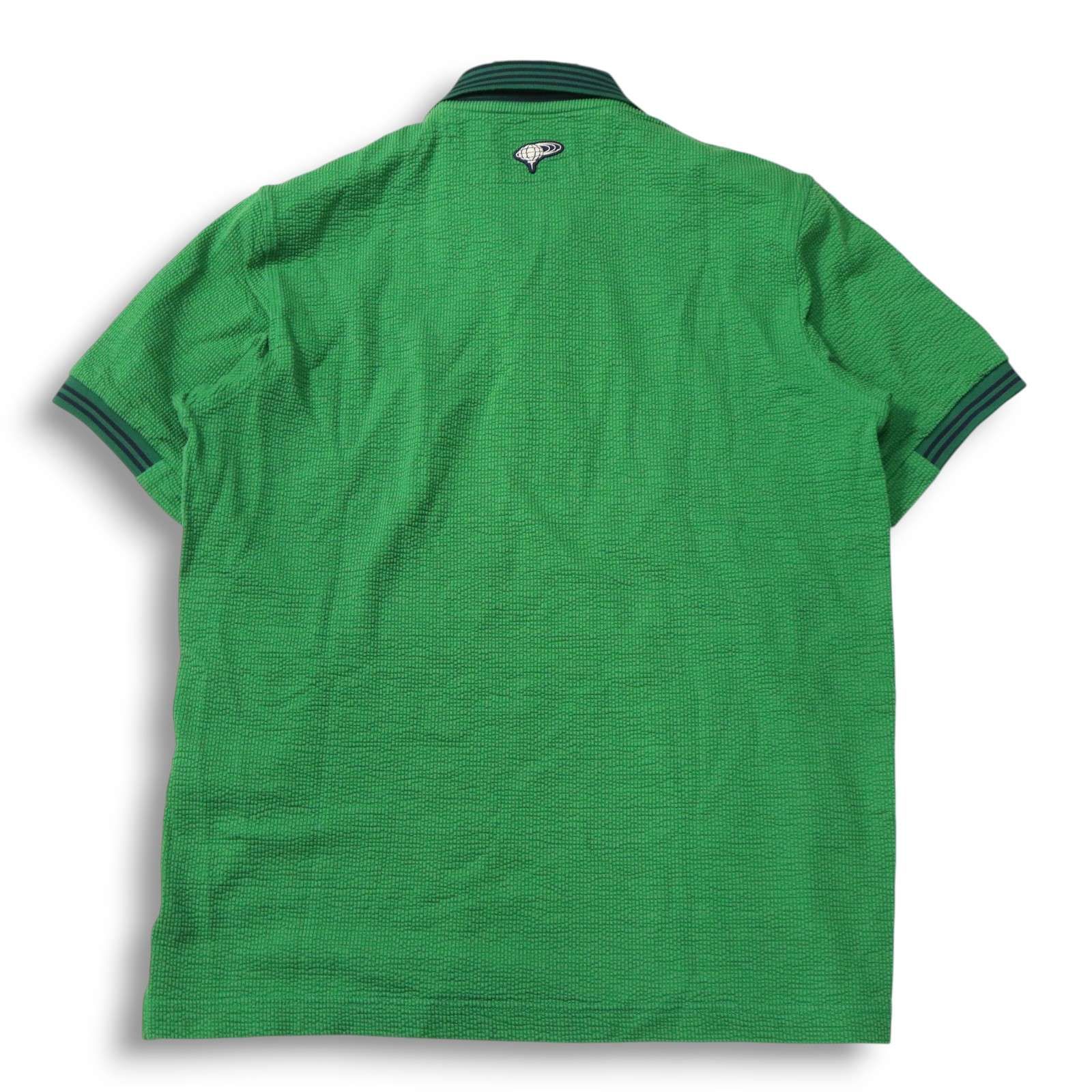 【美品 22SS】BEAMS GOLF ビームス ゴルフ 春夏 襟裏ロゴ★ 半袖 シアサッカー ポロシャツ Sz.M メンズ 日本製 緑 美品 22SS】BEAMS GOLF ビームス ゴルフ 春夏 襟裏ロゴ☆ 半袖