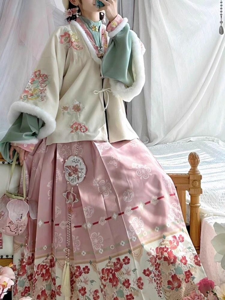 HF-267 漢服 コスプレ ワンピース 唐装 仙女服 中華風 コスプレ衣装 刺繍 可愛 民族風 制服 女装 舞台衣装 キャラクター衣装 雰囲気 お呼ばれ イベント 大人 舞台 新年会