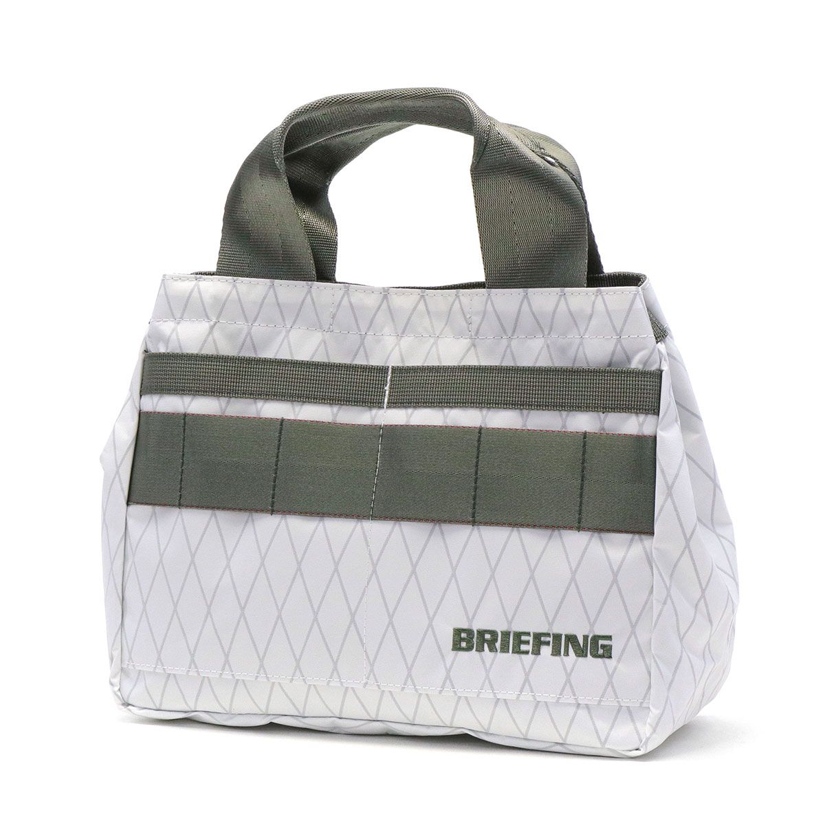 日本正規品 ブリーフィング ゴルフ トートバッグ BRIEFING GOLF MIL COLLECTION CART TOTE XP WOLF GRAY ゴルフバッグ 小さめ BRG223T31 ホワイト(000)