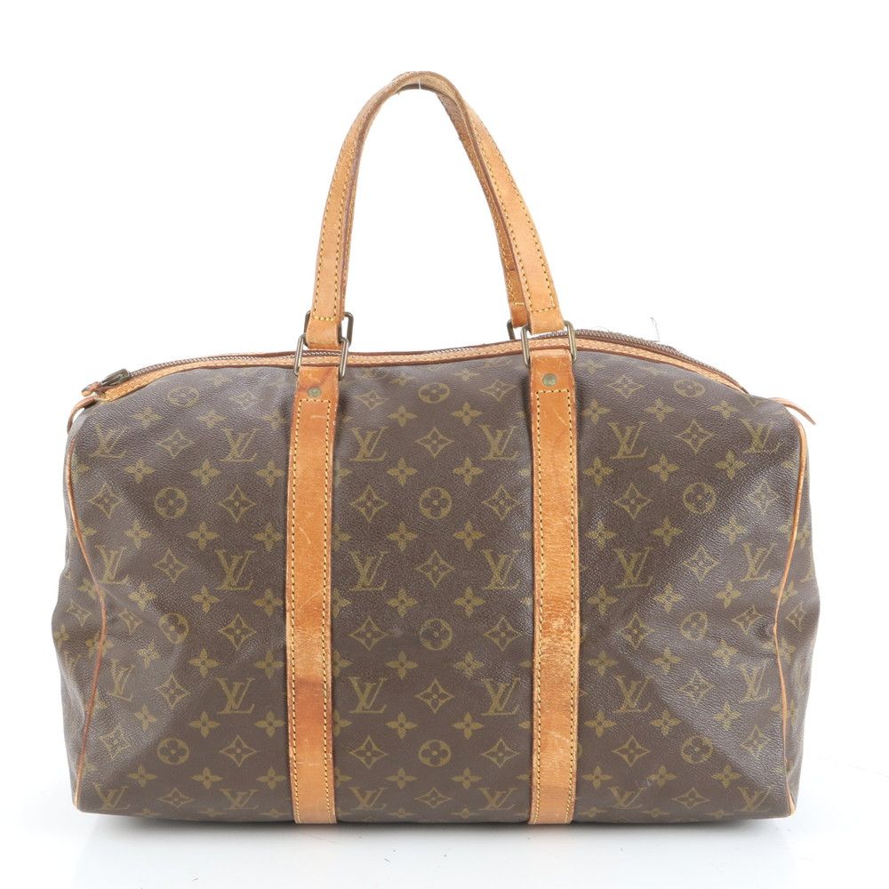 ルイヴィトン モノグラム サック スープル 45 M41624 レザー ボストン バッグ 出張 旅行 トート ビジネス A4 メンズ EUE CT3-5