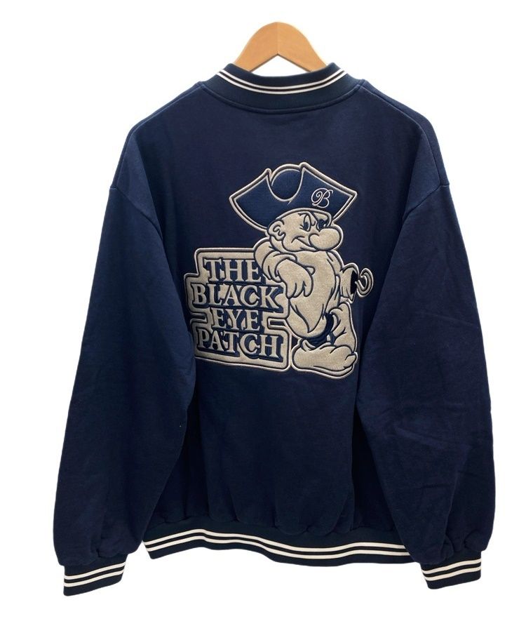 THE BLACK EYE PATCH / 22AW/OG Pirate Half Zip Sweat/スウェット/M/コットン/NVY ブラックアイパッチ BLACK EYE PATCH OG Pirate Half Zip Navy 22AW