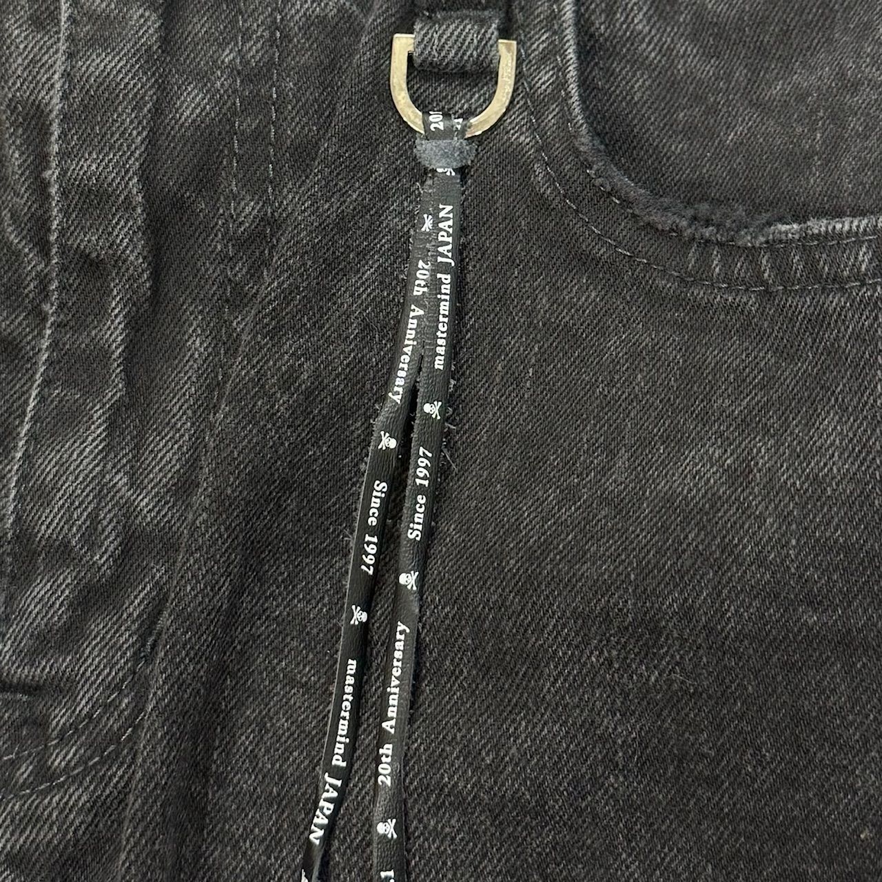 希少 MASTERMIND JAPAN スカルプリント ダメージ加工 切替 ブラック 