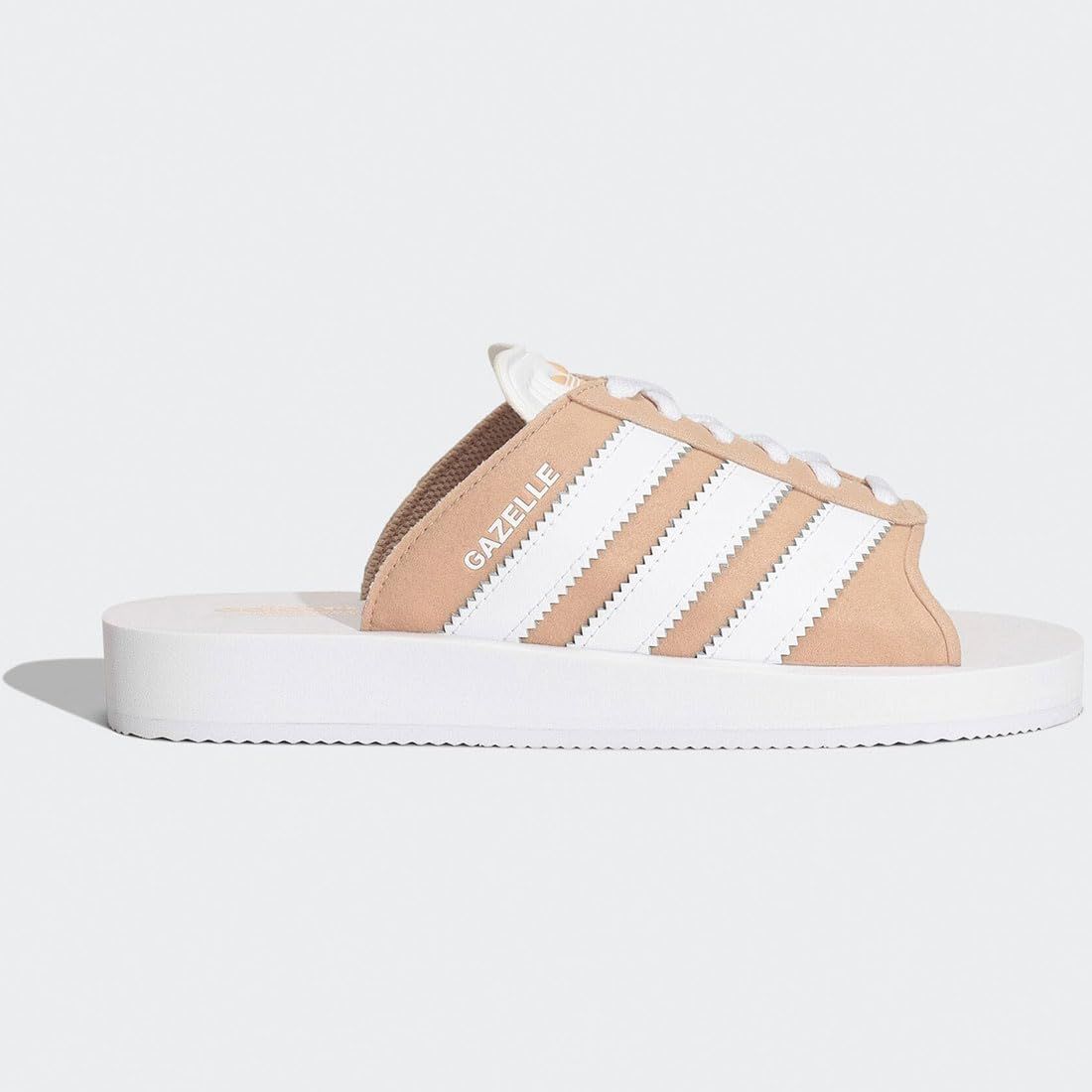 アディダス シューズ スニーカー ガゼル ビーチスライド GAZELLE BEACH SLIDES マジックベージュ|フットウェアホワイト|フットウェアホワイト JQ7422 22.5cm 22.5 cm