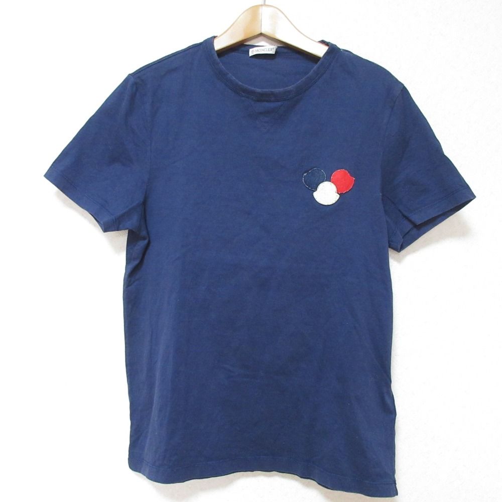 美品 MONCLER モンクレール トリコロールワッペン クルーネック 半袖 T