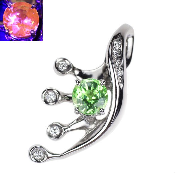 プラチナpt900 ペンダント ガーネット2.1ct ダイヤ 3.51 g プラチナpt900 ペンダント ガーネット2.1ct ダイヤ 3.51 g