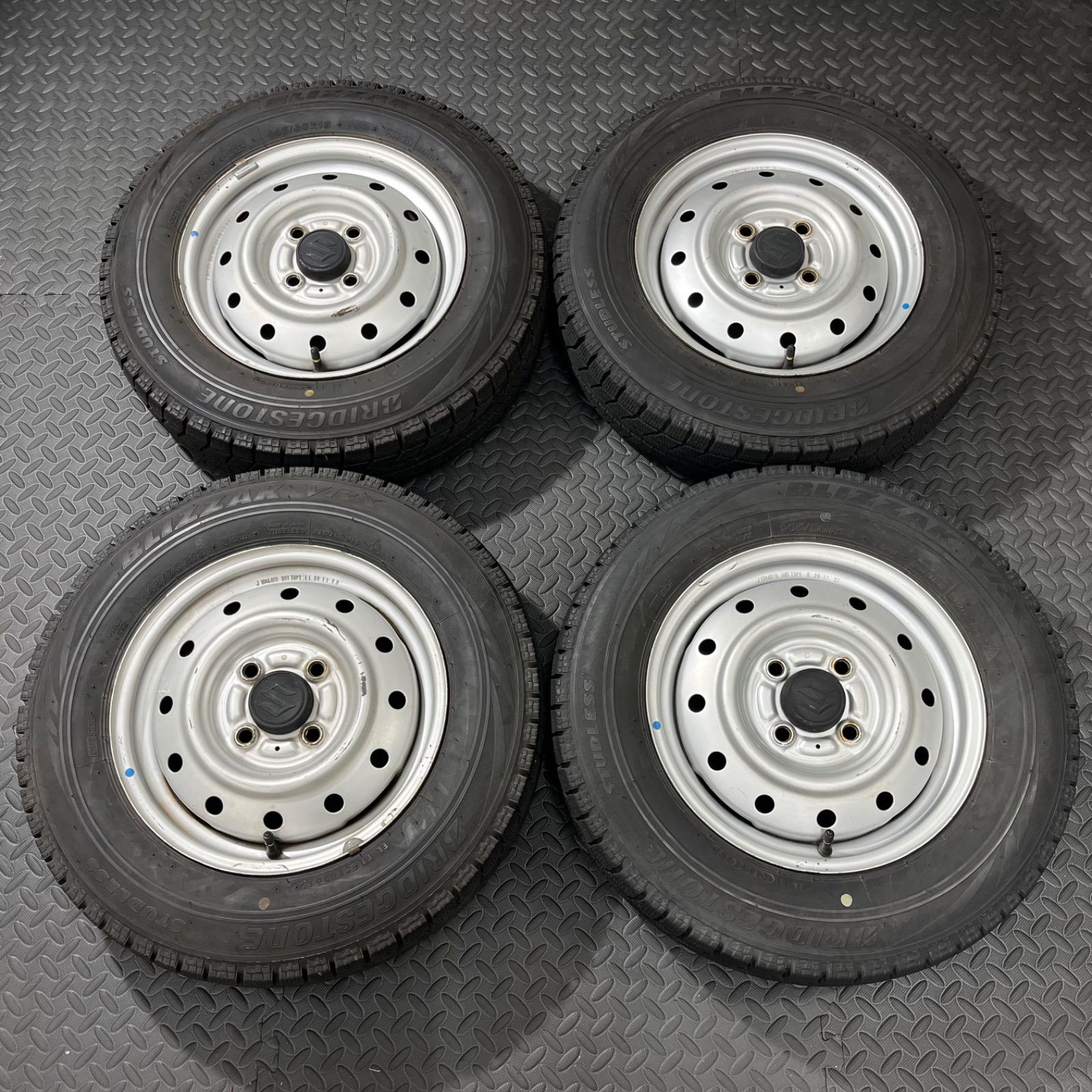 19年 145|80R13 ブリヂストン ブリザックVRX スズキ アルト ワゴンR スペーシア スタッドレスタイヤ 1097R