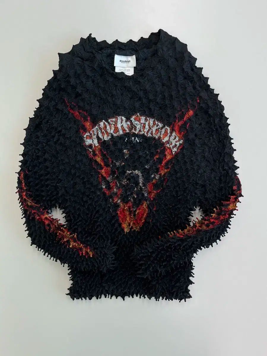 ダブレット しぼり SPYDER スパイダー ファイヤー プリント Tシャツ