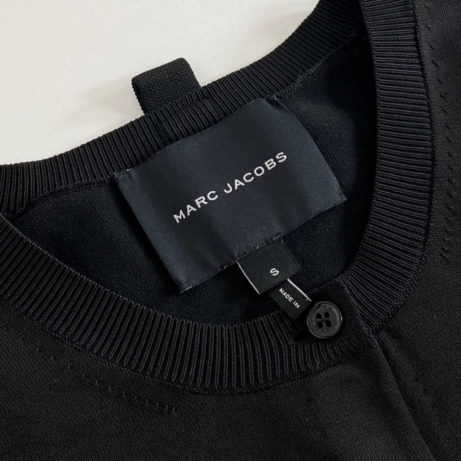 7L5《美品》MARC JACOBS マークジェイコブス ロゴ入り 伸縮ニット 