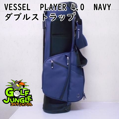 新品】キャディバッグ VESSEL VESSEL PLAYER 4.0 NAVY ダブル 