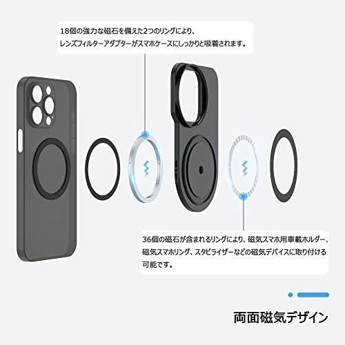 iPhone 14 Pro適用 JJC 磁気 Magsafe レンズフィルター