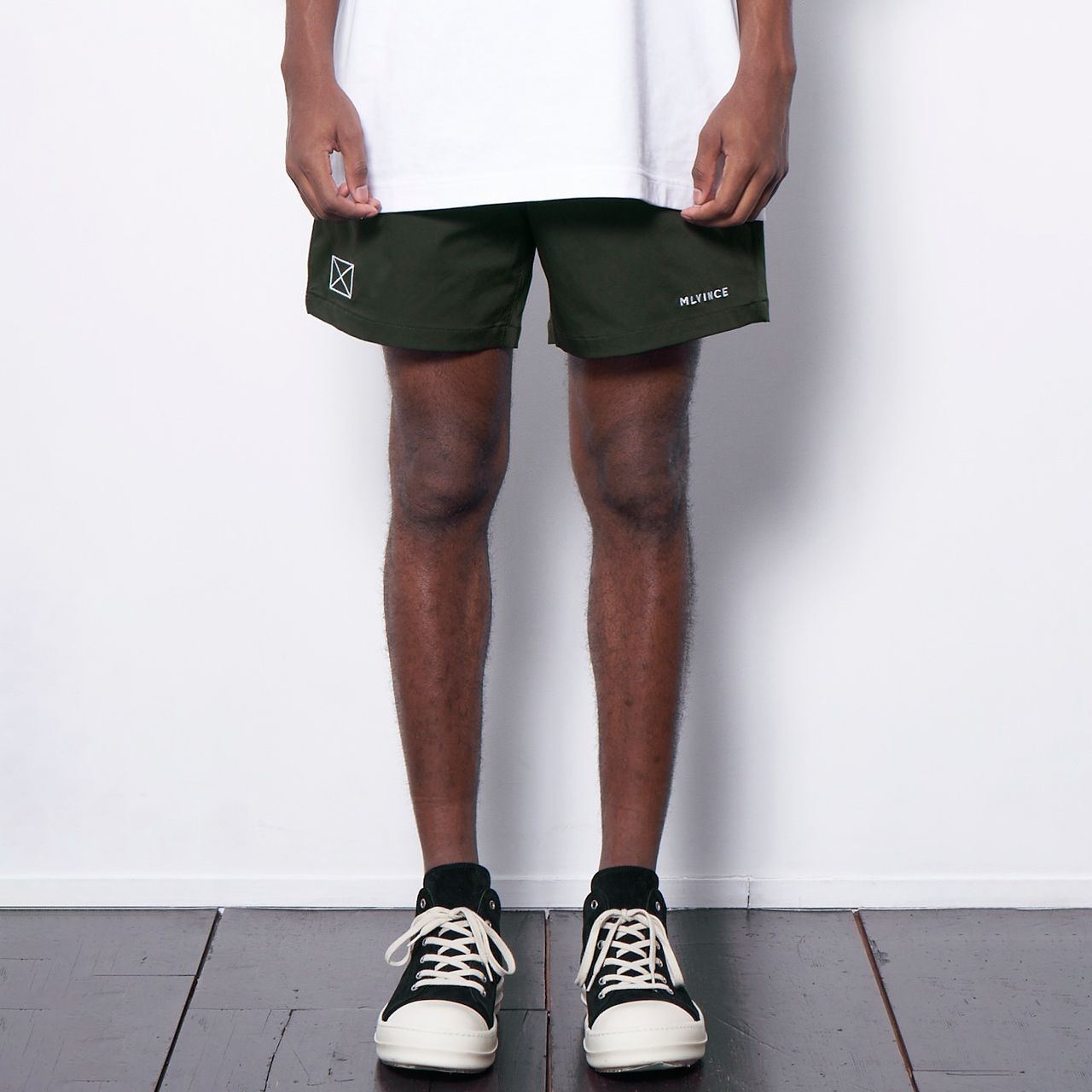 MLVINCE メルヴィンス LIMONTA CLASSIC LOGO SHORTS OLIVE - メルカリ