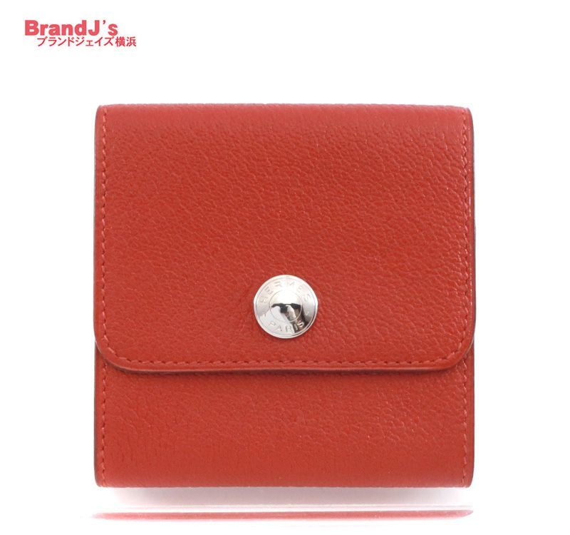 エルメス HERMES アラジフ ポストイット ケース メモ帳 ふせんカバー 付箋 ルージュ系 シルバー金具 |33942
