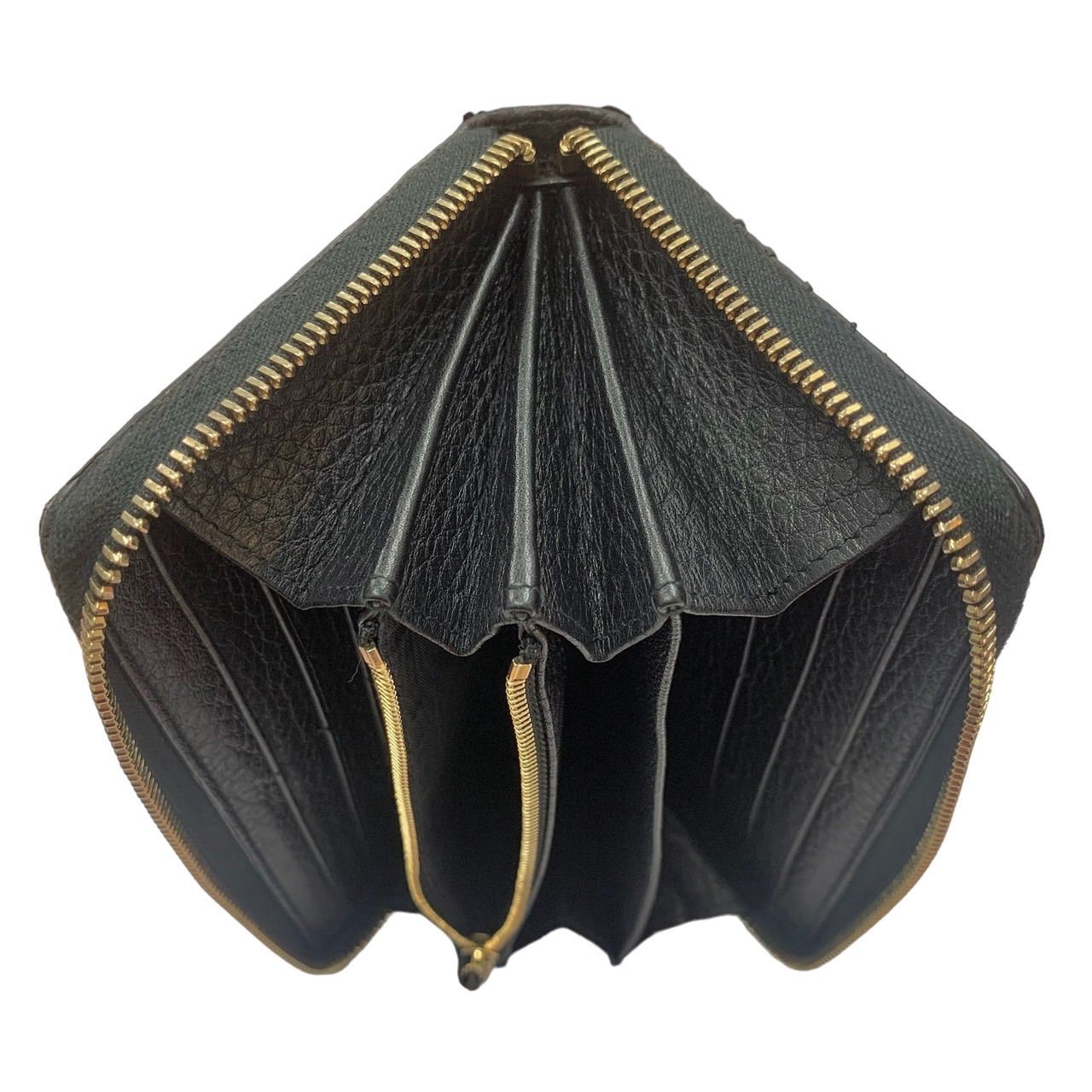 グッチ 長財布 ソーホー インターロッキング Gエンボス レザー ブラック