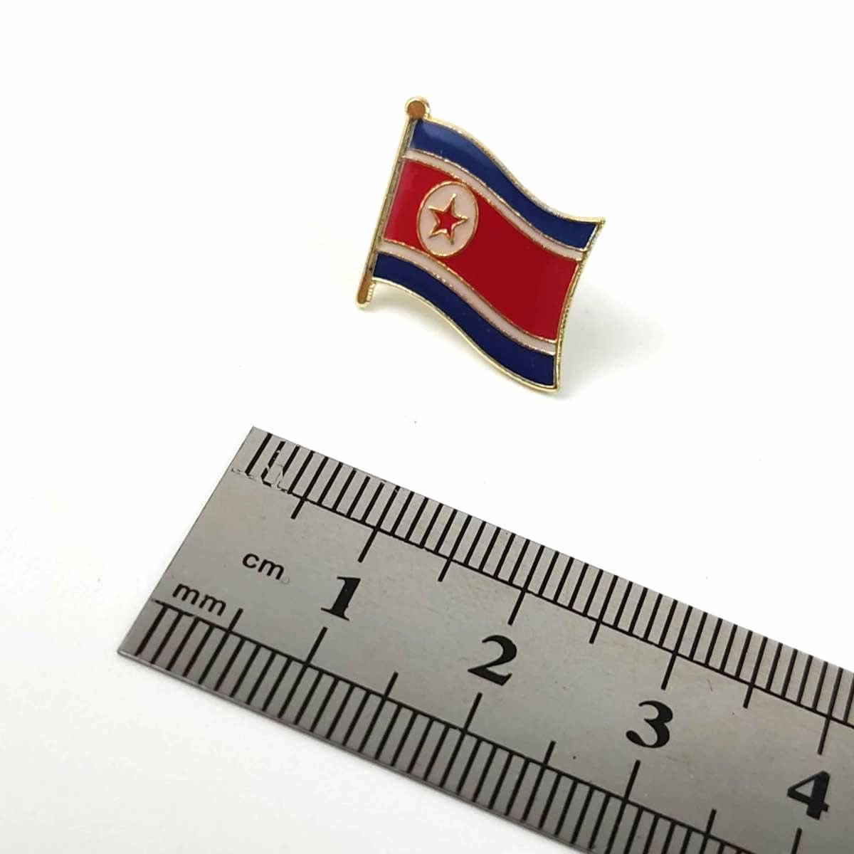 北朝鮮 国旗と金日成 ピンバッジセット 北朝鮮 国旗と金日成 ピンバッジセット 北朝鮮 国旗と金日成
