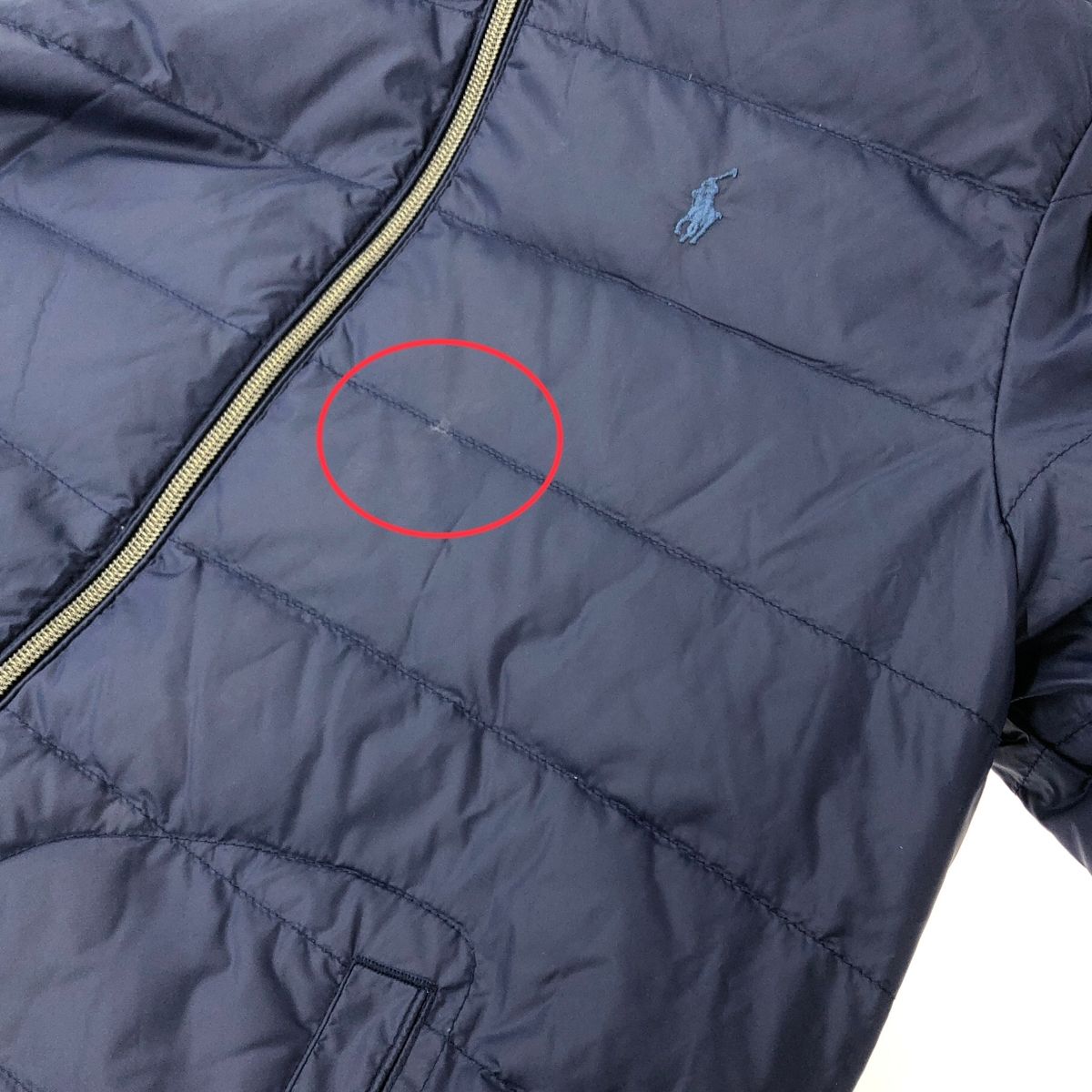 ポロラルフローレン ダウンジャケット ボーイズL 14-16 ネイビー Polo