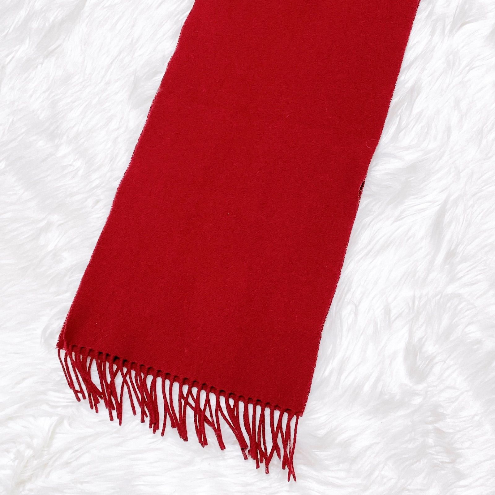 Vivienne Westwood/マフラー ストール オーブ ウール 赤 刺繍 Vivienne