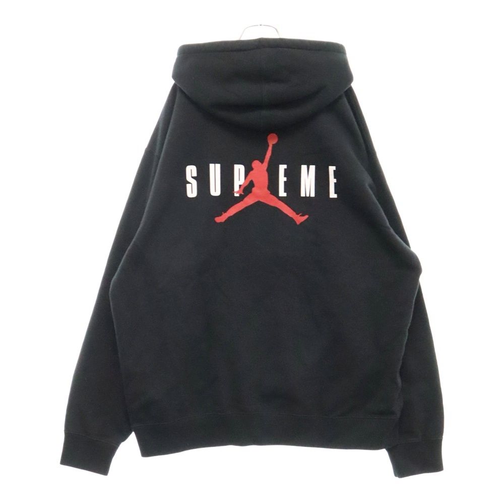 SUPREME (シュプリーム) 24AW ×NIKE JORDAN BRAND Hooded Sweatshirt ナイキ ジョーダンブランド  ワンポイントロゴ刺繍 バックプリント プルオーバースウェットパーカー HF0836-010 - メルカリ